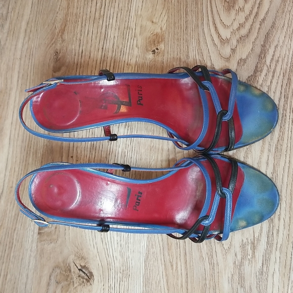 Yves Saint Laurent Vintage Womens Strappy Open Toe Heel - Picture 3 of 15